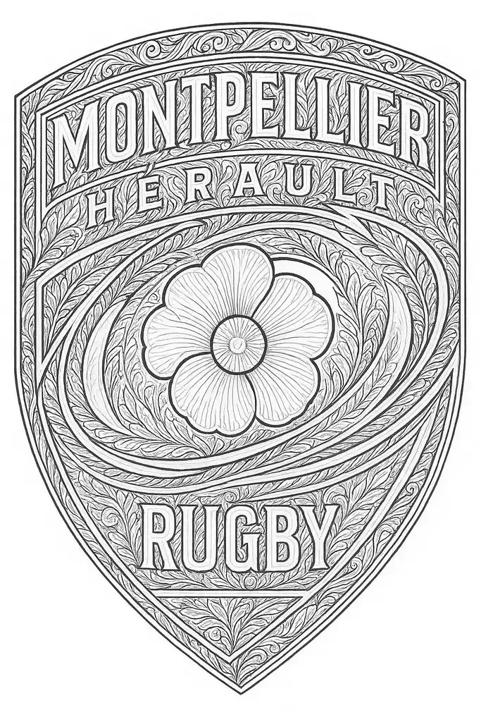 Montpellier Rugby Shield Design