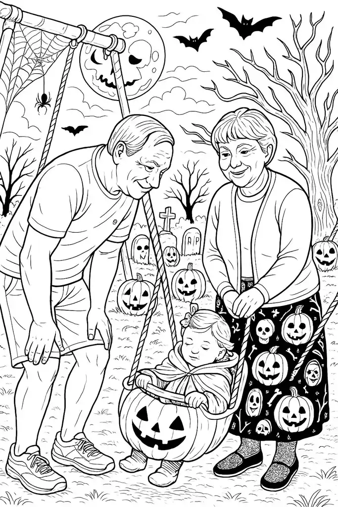 Pumpkin Swing in Spooky Wonderland