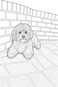 Cozy Puppy in a Corner